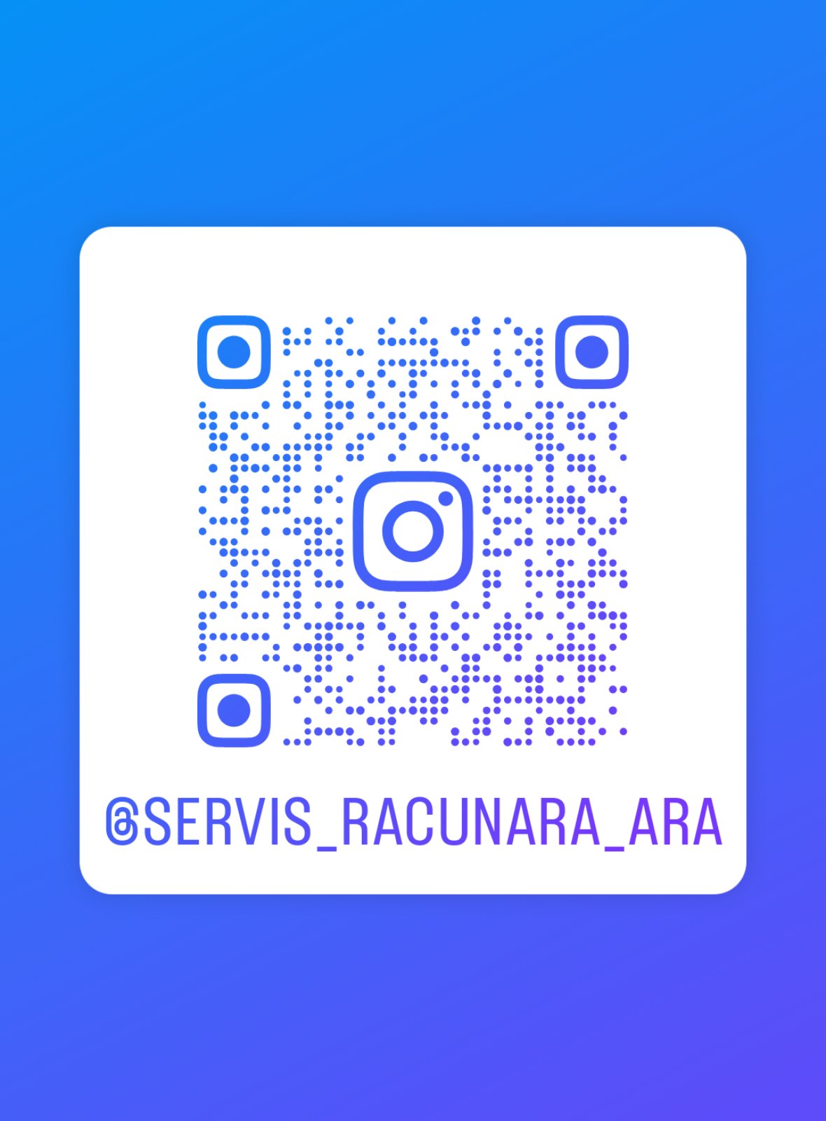Instagram QR Kod - Servis Racunara ARA